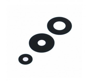 Стекло камеры для Xiaomi Redmi Note 13 Pro 5G (2312DRA50C/2312CRAD3C/2312DRA50G/2312DRA50I) (комплект 3 шт.) Черный#2135393