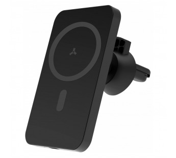 Автодержатель с беспроводной зарядкой Accesstyle Crimson MS магнитный в дефлектор 15W черный#2135866