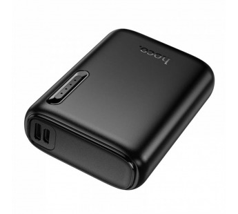 Аккумулятор внешний HOCO J158 Runner, 5000mAh, пластик, индикатор, USB, цвет: черный (1/105)#2138846