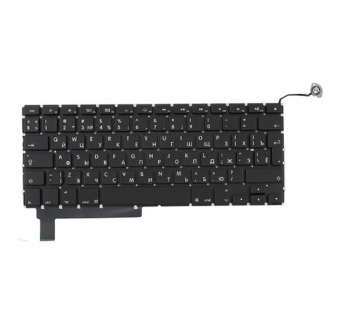 Клавиатура для ноутбука MacBook Pro 15" A1286 (2010-2011, Г-образный Enter RU) Черный#2137698