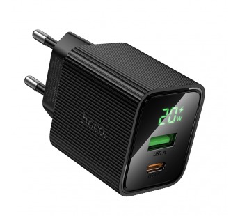 Адаптер сетевой HOCO CS83A, 3.0A, PD20Вт, черный #2137594