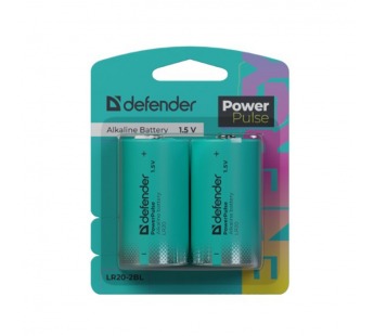 Элемент питания DEFENDER LR20 D PowerPulse BL2 (20/100)#2136730