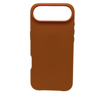 Чехол для iPhone 17 Air кожаный Magsafe, оранжевый#2143044