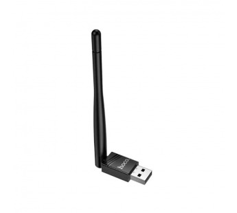 USB - Wi-Fi адаптер Hoco HI37 (2,4 GHz) Черный#2140763