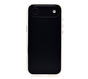 Чехол-бампер - металлический с силиконовыми бортами  для "Apple iPhone 17 Air" (cloud wh (243537)#2138625