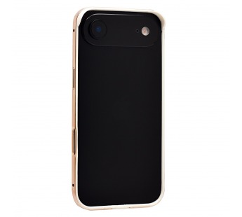Чехол-бампер - металлический с силиконовыми бортами  для "Apple iPhone 17 Air" (cloud wh (243537)#2138920