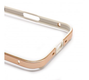 Чехол-бампер - металлический с силиконовыми бортами  для "Apple iPhone 17 Air" (cloud wh (243537)#2142068