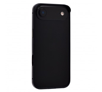 Чехол-бампер - металлический с силиконовыми бортами  для "Apple iPhone 17 Air" (black) (243538)#2138914