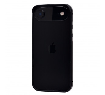 Чехол-бампер - металлический с силиконовыми бортами  для "Apple iPhone 17 Air" (black) (243538)#2138915