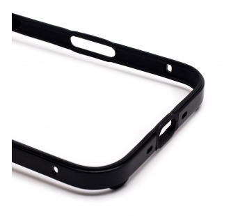 Чехол-бампер - металлический с силиконовыми бортами  для "Apple iPhone 17 Air" (black) (243538)#2142065