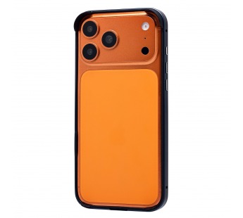 Чехол-бампер - металлический с силиконовыми бортами  для "Apple iPhone 17 Pro Max" (deep (243544)#2138911