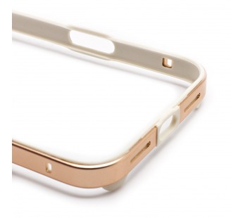 Чехол-бампер - металлический с силиконовыми бортами  для "Apple iPhone 17 Pro Max" (cloud wh(243542)#2142063