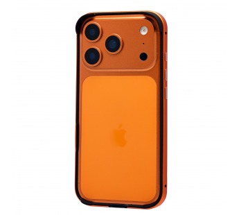 Чехол-бампер - металлический с силиконовыми бортами  для "Apple iPhone 17 Pro" (cosmic o (243540)#2138907