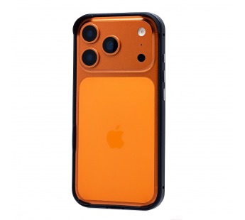 Чехол-бампер - металлический с силиконовыми бортами  для "Apple iPhone 17 Pro" (deep blue) (243541)#2138905