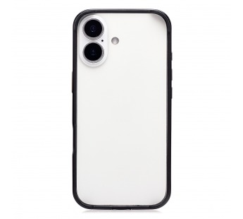 Чехол-бампер - металлический с силиконовыми бортами  для "Apple iPhone 17" (black) (243534)#2138615