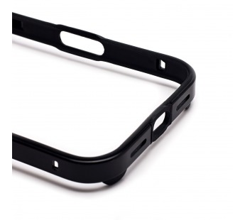 Чехол-бампер - металлический с силиконовыми бортами  для "Apple iPhone 17" (black) (243534)#2142072
