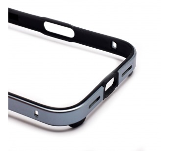 Чехол-бампер - металлический с силиконовыми бортами  для "Apple iPhone 17" (mist blue) (243532)#2142069