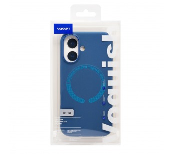 Чехол-накладка - SM040 SafeMag для "Apple iPhone 16" (navy blue) (243284)#2137785