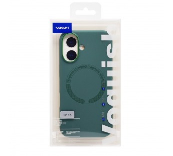 Чехол-накладка - SM040 SafeMag для "Apple iPhone 16" (pine needle green) (243279)#2137779