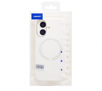 Чехол-накладка - SM040 SafeMag для "Apple iPhone 16" (white) (243283)#2137784