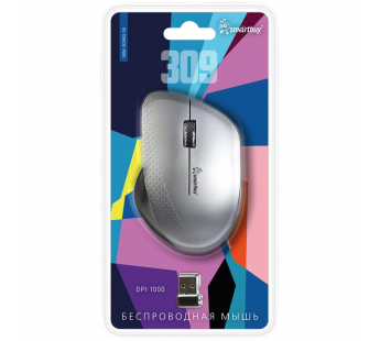 Беспроводная мышь SMARTBUY 309 серебристая#2137313