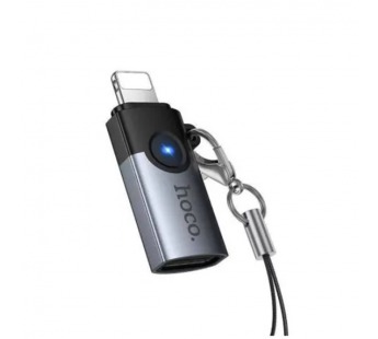 Адаптер Lightning - Type-C Hoco UA46A Серый#2140752