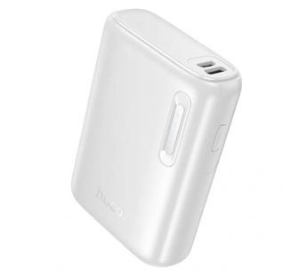 Аккумулятор внешний HOCO J158 Runner, 5000mAh, пластик, индикатор, USB, цвет: белый (1/105)#2140690