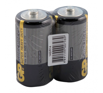 Батарейка GP Supercell R14 C Shrink 2 Heavy Duty 1.5V (2/24/480)#2139142