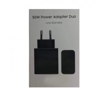 Сетевое ЗУ SAMSUNG EP-T5020 (2PD 50W/25W) черное ORG#2140452