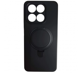 Чехол силиконовый Honor X7D MagSafe цветной с кольцом черный#2139902