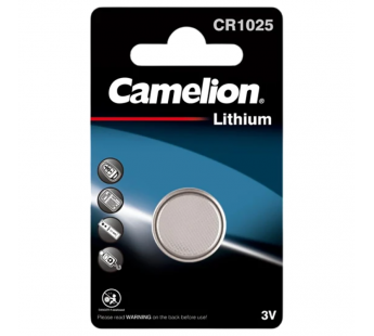Батарейка Camelion CR1025 BL1 Lithium 3V (1/10/1800)#2139846