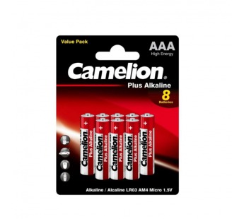 Батарейка Camelion Plus LR03 AAA BL8 Alkaline 1.5V (8/192/1152)#2140442