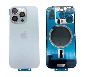 Задняя крышка iPhone 16 Pro (Стекло камеры + Рамка + MagSafe) Оригинал Белый#2144922