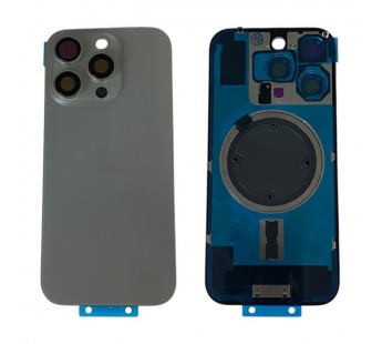 Задняя крышка iPhone 16 Pro (Стекло камеры + Рамка + MagSafe) Оригинал Серый#2144921