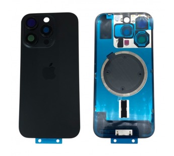 Задняя крышка iPhone 16 Pro (Стекло камеры + Рамка + MagSafe) Оригинал Черный#2144920