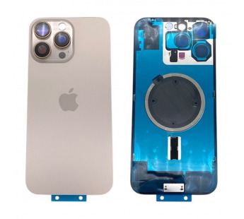 Задняя крышка iPhone 16 Pro Max (Стекло камеры + Рамка + MagSafe) Оригинал Бежевый#2144919