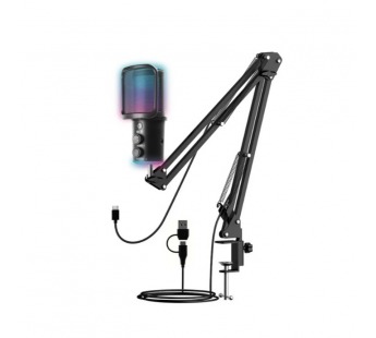 Микрофон на стойке RITMIX RDM-278 USB Gaming Black#2140643