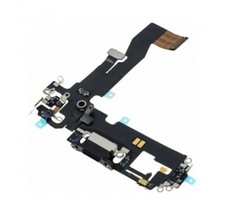 Шлейф iPhone 12/12 Pro на системный разъем + микрофон Черный (Оригинал) Снятый#2142698