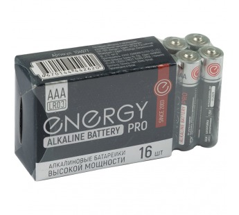 Элемент питания Energy серия Pro типоразмер LR03 шринк16 (ААА) (16/160/1280)#2140958