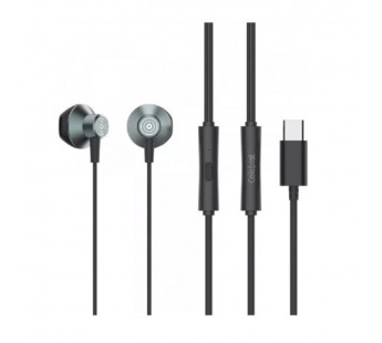 Проводные наушники с микрофоном вкладыши Celebrat D14 Type-C  (black) (243932)#2141205