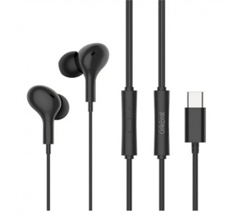 Проводные наушники с микрофоном внутриканальные Celebrat D13 Type-C  (black) (243930)#2141209