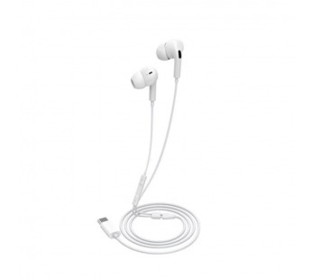 Проводные наушники с микрофоном внутриканальные Celebrat E300 Type-C  (white) (243925)#2141211