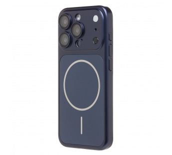 Чехол-накладка - SM091 AG-Glass SafeMag для "Apple iPhone 15 Pro" (dark blue) (244011)#2142948
