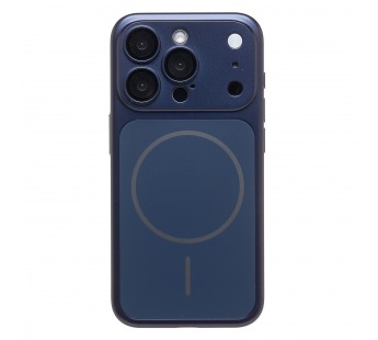 Чехол-накладка - SM091 AG-Glass SafeMag для "Apple iPhone 15 Pro" (dark blue) (244011)#2142949