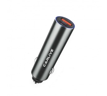 Автомобильный адаптер питания Carlive CR56 QC3.0 + PD25W (серебро)#2141214