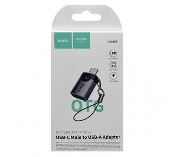 Адаптер Type-C - USB Hoco UA46C Серый#2141662