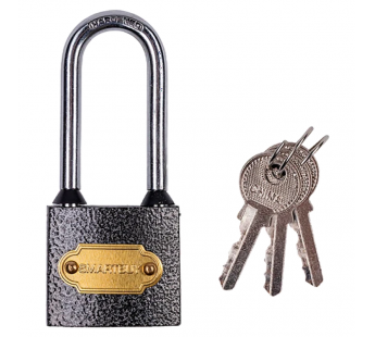 Замок навесной SMARTBUY32 мм х 30 мм, удлиненная дужка, диаметр дужки 5 мм, 3 ключа (SBT-PRO-LK-3230L) (1/240)#2141734