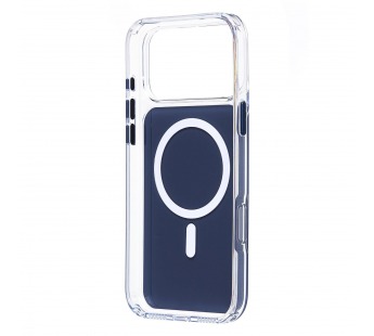 Чехол-накладка SM046 SafeMag для "Apple iPhone 17 Pro Max" (dark blue/transparent) (243966)#2144124
