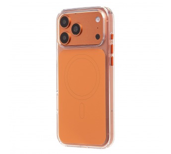 Чехол-накладка SM046 SafeMag для "Apple iPhone 17 Pro Max" (orange/transparent) (243967)#2144121