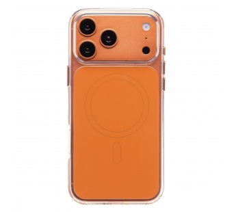 Чехол-накладка SM046 SafeMag для "Apple iPhone 17 Pro Max" (orange/transparent) (243967)#2144122